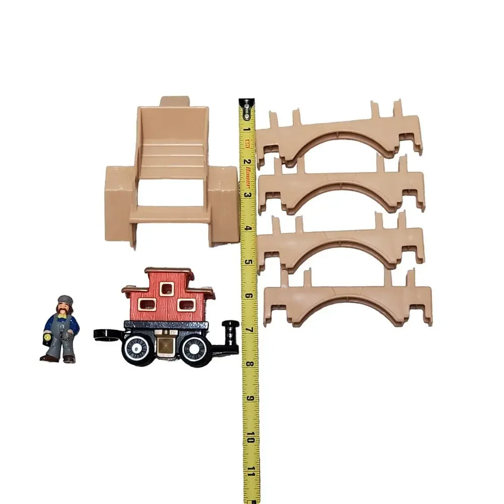 Lot of 7 Lincoln Logs Replacement Tan Arches Variety 1998 Hasbro Original Bundle